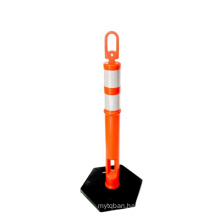 Highly Visible Road Safety Flexible Traffic Barrier Soft Delineator Warning Post